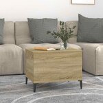 vidaXL Table basse Chêne sonoma 60x44 5x45 cm Bois d'ingénierie