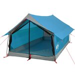vidaXL Tente de camping 2 personnes bleu imperméable