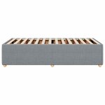vidaXL Cadre de lit sans matelas gris clair 90x200 cm tissu
