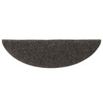 vidaXL Tapis d'escalier autocollants 20 pièces 56 x 17 x 3 cm Anthracite Demi-rond