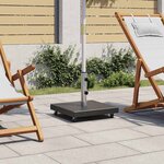 vidaXL Socle de parasol Granite 30 kg Carré Noir