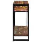 vidaXL Table console Multicolore bois de récupération massif