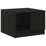 Table basse vidaXL Chêne noir 50x50x36 cm Bois d'ingénierie