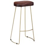 vidaXL Tabourets de bar Gavin lot de 2 bois de manguier massif
