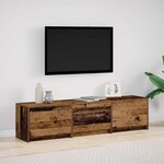 vidaXL Meuble TV Bois ancien 162 5 x 34 x 40 cm Bois d'ingénierie