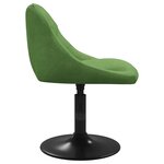 vidaXL Chaise de salle à manger Vert clair Velours