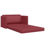 vidaXL Canapé-Lit Rouge bordeaux 124 x 71 x 78 cm Cuir artificiel