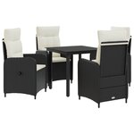 vidaXL Ensemble de Tables Basses 5 Pièces Noir et blanc crème