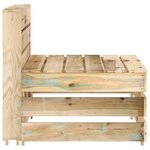 vidaXL Salon de jardin 8 Pièces Bois de pin imprégné de vert