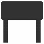 vidaXL Tête de lit Chêne noir 75 cm Bois d'ingénierie