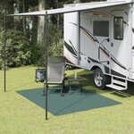 vidaXL Tapis de sol de camping vert 2 5x2 m