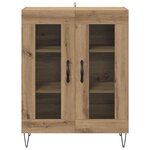vidaXL Buffet Chêne artisanal 69 5 x 34 x 90 cm Bois d'ingénierie