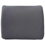 vidaXL Coussin de Dos avec oreiller Gris 36 x 30 x 12 cm Avec filet