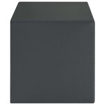 vidaXL Coffre-fort avec serrure à clé gris foncé 20x31x20 cm en acier