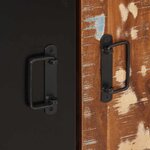 vidaXL Buffet multicolore 55x35x70 cm bois massif récupération