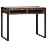 vidaXL Table de Toilette Multicolore Bois massif de récupération