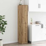 vidaXL Armoire d'apothicaire chêne artisanal bois d'ingénierie