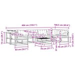 vidaXL Ensemble de canapés d'extérieur 8 pc Blanc et Beige