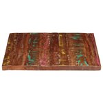 vidaXL Dessus de table 90x80x2 5 cm rectangulaire bois massif récupéré