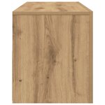 vidaXL Meuble TV avec lumières LED chêne artisanal bois d'ingénierie