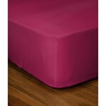 Drap-housse 180 x 200+25 cm - Fuchsia