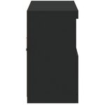 vidaXL Buffet avec lumières LED noir 81x37x67 cm