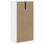 vidaXL Armoire latérale ODDA blanc 40x24x79 cm bois massif pin