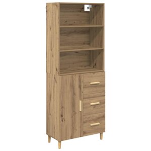 vidaXL Haut Armoire avec tiroir Chêne artisanal 69 5 x 32 5 x 180 cm