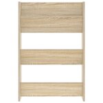 vidaXL Armoire à chaussures murale Chêne Sonoma 60x18x90 cm Aggloméré