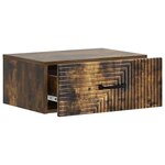 vidaXL Cabinet de chevet mural 2 pièces Chêne fumé 49 x 34 5 x 20 cm