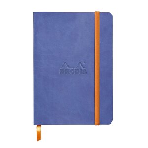 Carnet souple Rhodiarama  A6 (10,5 x 14,8 cm), 144 pages lignées de 90 g/m²  - Couverture Saphir