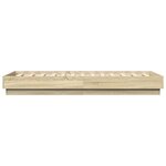 vidaXL Cadre de lit sans matelas chêne sonoma 90x190 cm