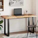vidaXL Dessus de table rectangulaire 140x60x4 cm bois massif d'acacia