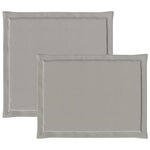 vidaXL Coussins de siège et de dos 4 Pièces Gris clair 47 x 45 x 2 cm