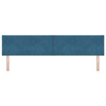 vidaXL Tête de lit design en blocs de diamant bleu foncé - 200 cm en velours