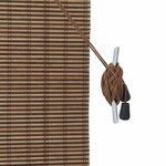 vidaXL Store de Fenêtre Géométrique Marron 140 x 160 cm Bambou