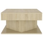 vidaXL Table basse Chêne sonoma 57x57x30 cm Bois d’ingénierie