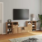 vidaXL Meubles TV 5 Pièces avec rangement ODDA bois de pin massif