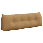 vidaXL Coussin de Dos Marron 140 x 24 x 50 cm Velours