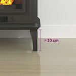 vidaXL Plaque de verre pour cheminée rectangulaire 120x50 cm