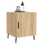 vidaXL Tables de chevet 2 Pièces chêne sonoma 40x40x50 cm bois ingénierie