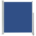 vidaXL Auvent latéral rétractable de patio 140 x 300 cm Bleu