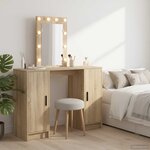 vidaXL Table de Toilette Marron 102 x 33 x 135 cm Bois d'ingénierie