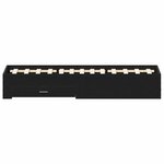 vidaXL Cadre de lit Chêne noir 120 x 200 cm Bois d'ingénierie