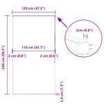 vidaXL Store enrouleur de douche avec cassette largeur du tissu 116 cm