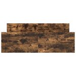 vidaXL Cadre de lit sans matelas chêne fumé 135x190 cm