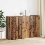 vidaXL Armoire Murale 2 Pièces Bois ancien 69 5 x 34 x 90 cm