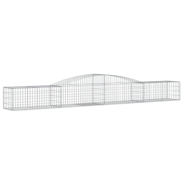 vidaXL Panier de gabions arqué 400x50x40/60 cm Fer galvanisé