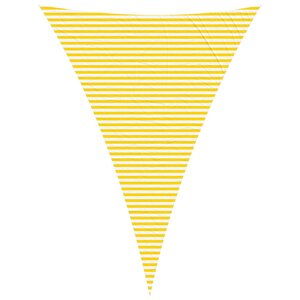 vidaXL Voile d'ombre Jaune et blanc 5 x 7 x 7 m 100   polyester Oxford