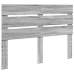 vidaXL Lit de Rangement Gris Sonoma 140 x 200 cm Bois d'ingénierie